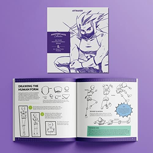 Hinkler Art Maker Masterclass Collection: How to Draw Manga Kit - Adults Drawing Kit – Draw Manga - Japanese Art - Drawing Stationary - Advanced Drawing Guide - Arts and Craft for Adults - Craft Kits