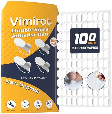 100Pcs Double Sided Tape Sticky Tack, Removable Adhesive Glue Sticky Dots