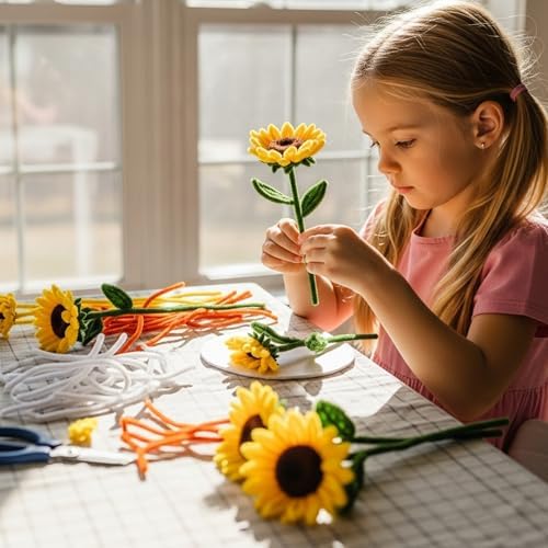 Caydo 200 Pieces Yellow Pipe Cleaners Craft