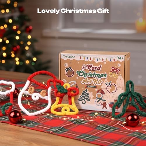Caydo i Cord Christmas Decoration Making Kit with 24 Patterns for Beginners