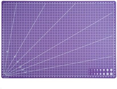 New A3 Double Side Craft Cutting Mat Cutting Board Sewing Pad Artist Carving Tools Handmade Crafts DIY Props (Purple)