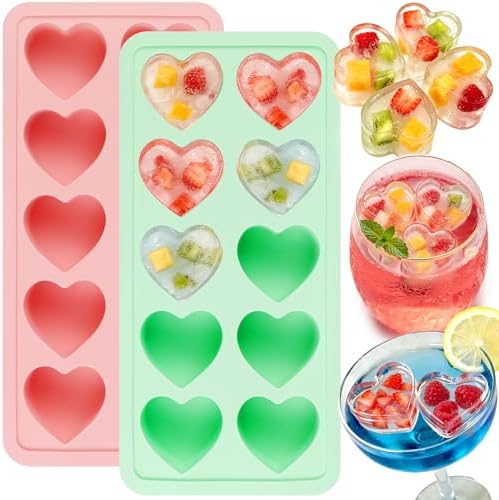 Heart Ice Cube Molds, Heart Shaped Ice Cube Tray 20-Cavity