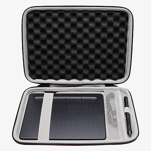 LTGEM Tablet Case for Wacom Intuos Small Graphics Drawing Tablet fits Model # CTL4100 or XPPen Graphics Tablet fits Model # StarG640 (Black)