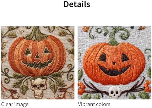 Embroidery Kit for Beginners & Adults with Pumpkin Pattern