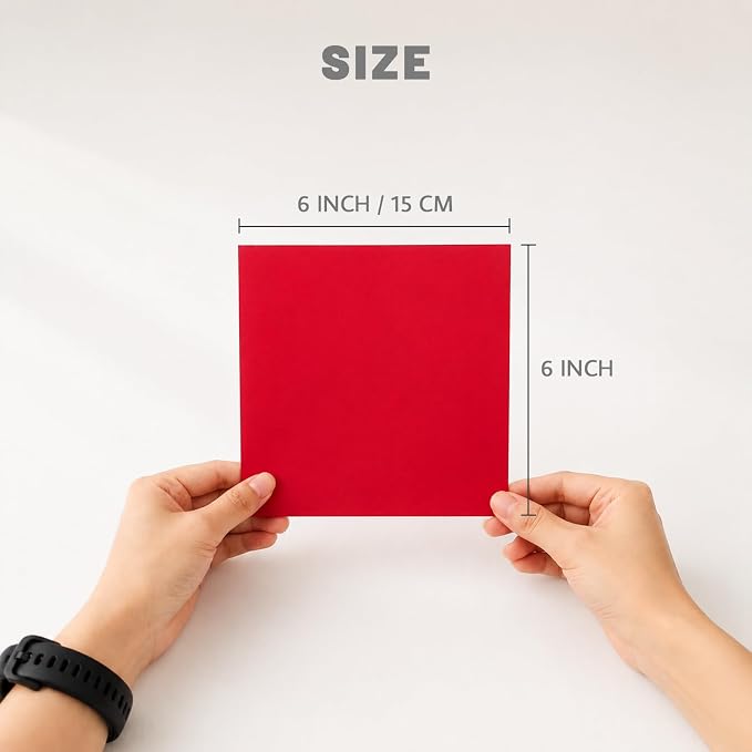 300 Sheets Origami Paper, 27 Colors, 6x6 Inch Square Paper | Double Sided Colored Origami Paper 6x6 for Kids Crafts, DIY Folding, Scrapbooking, School Art Projects