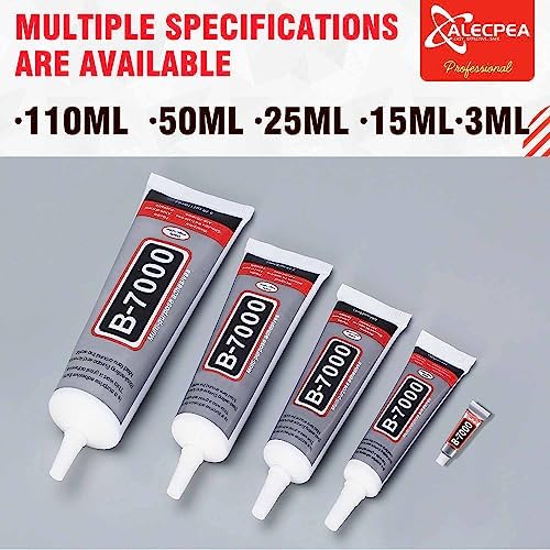 B-7000 Craft Glue for Jewelry Making - 15ml/0.5oz (2 Pack) - Multi-Function B-7000 Super Adhesive Glues Liquid Fusion Glue for Rhinestones Crafts, Clothes Shoes, Fabric, Jewelry Making, Cell Phones