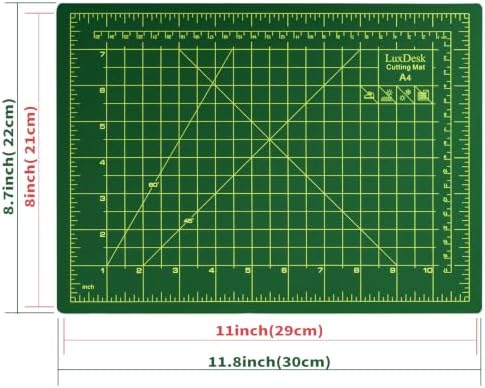 Self Healing Cutting Mat A4，5-Layer Double-Sided Rotary Cutting Mat 9 x 12 in, Craft Cutting Board Suitable for Sewing, Fabric Cutting, Crafts, and Hobbies