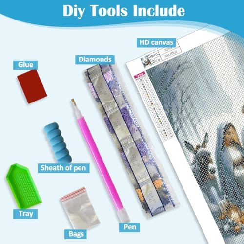 LKHMVCA Nativity Diamond Art Kits for Adults, 5D Diamond Painting Kits for Adults Beginners, DIY Full Round Drill Diamond Dot Painting Gem Art Kits for Adult, Home Wall Decor 11.8x15.7 Inch
