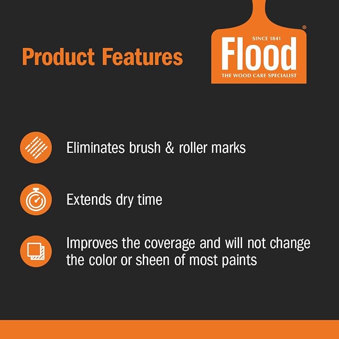Flood Floetrol 1 Gal Latex Paint Additive & Conditioner | Improves Flow, Reduces Brush Marks, Pouring Medium for Acrylic & Latex Paint