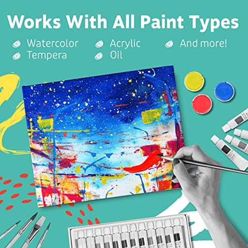Artlicious Canvases for Painting 36 Packs - 8 x 10” Blank Canvas 100% Cotton Painting Canvas Panels for Acrylic, Oil & Watercolor Paint for Canvas Painting