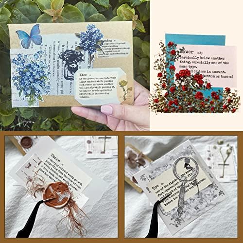 800pcs Vintage Scrapbook Paper, Mini Dictionary