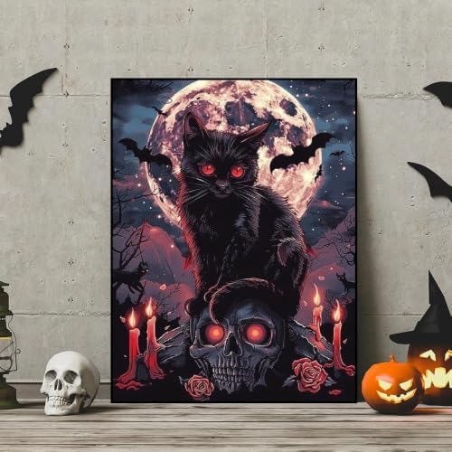 Halloween Diamond Art Kits for Adults,Diamond Painting Kits for Beginner 5D