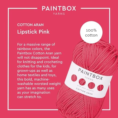 Paintbox Yarns 100% Cotton Aran Yarn 1.76oz / 50g, 93yds / 85m