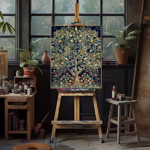 Natuyalo Paint by Numbers Kit for Adults, Paint by Numbers for Beginner Tree, Paint by Number for Adults, Plant DIY Paint by Number for Gift Home Wall Decor 16x20 Inch