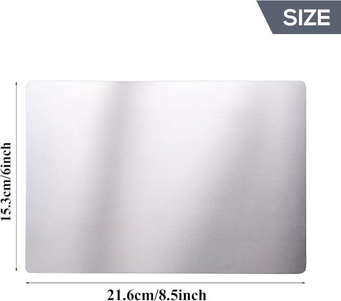 Briartw 3pcs/Set,1 Pair Standard Cutting Pads and 1 Metal Shim for Die Cutting Machine,Clear PC Cutting Plates and Adapter Mat Compatible with All Brands of Chemically Etched Wafer Thin Metal Dies