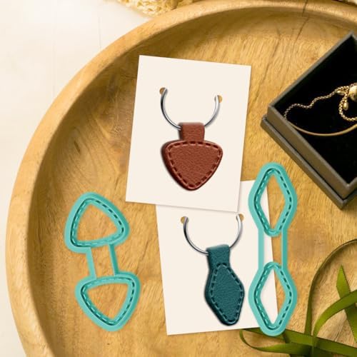12Pcs Basic Shape Polymer Clay Cutters Geometric Keychain Clay Earrings Cutters Polymer Jewelry Cutter for Earrings Making Birthday Party DIY Supplies