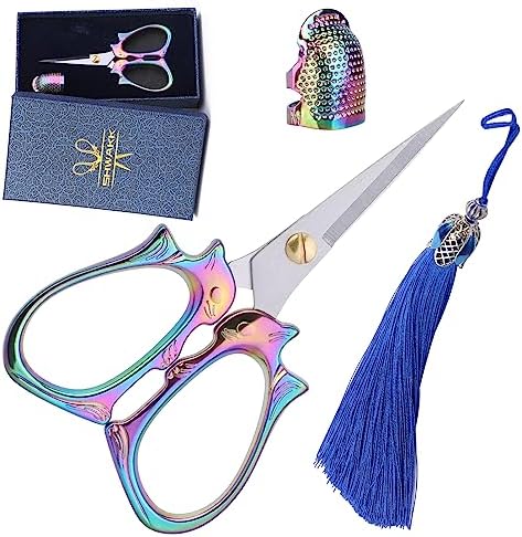SHWAKK Embroidery Scissors, Stainless Steel Tailor Sewing Scissors