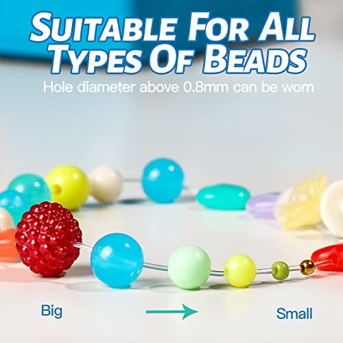 0.8mm Elastic String, YGDZ 3 Rolls Bracelets String Clear Elastic Stretch Cord Jewelry Bead Bracelet String for Seed Beads, Bracelets and Jewelry Making (100m/Roll)