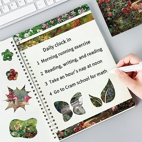 6x6" Cardstock Single Sided Scrapbooking,Craft Decorative Scrap Book Paper | 160gsm,24-Sheet 12Patterns Colored Paper,Junk Journal Supplies,Vivid Origami Papers DIY Craft Gift Wrapping Album.Courtyard