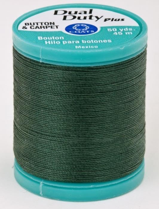 Coats & Clark S920 | Dual Duty Plus Button and Craft Thread (6770 - Forest Green)