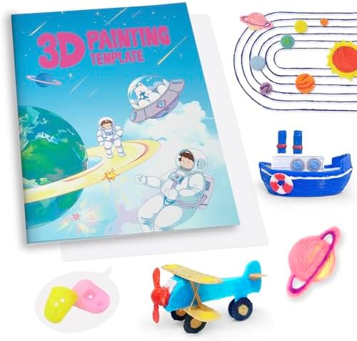 SONGTIY 3D Painting Drawing Book, 40 Patterns Painting Graffiti Template