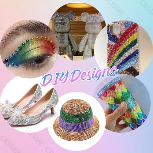 28000Pcs AB Color Rhinestones Bedazzling Kit, Flatback Resin Gems