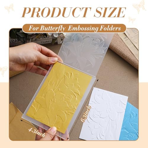 1 Pcs Geiseralie Embossing Folders for Card Making,Lily Style