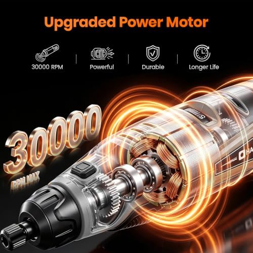 HARDELL 12V Cordless Rotary Tool Kit 6-Speed 30000RPM Rotary 94 Accessories