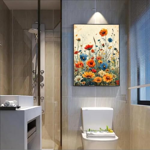 AIBOERL Paint by Numbers Kit for Adults Beginner,Flower, 12X16In