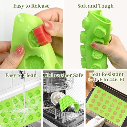 Rose Mold Silicone, 24 Cavity Small Rose Chocolate Mold
