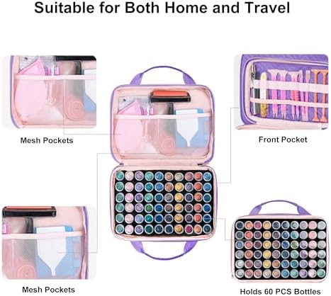 Leudes Diamond Art Storage Painting Case 60 Slots Bead Art Kits for Adults
