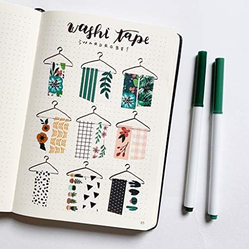 16 Rolls Washi Tape Set for Journaling, Scrapbooking & Decorative Crafts
