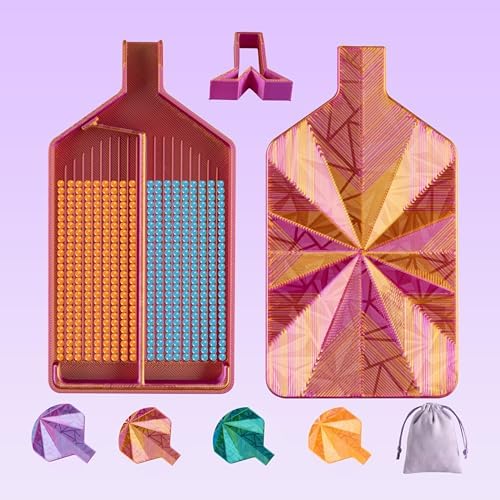 Diamond Art Trays with Lids, Multi-Color Partitioned Diamond Painting Tray, Suitable for 5D Diamond Dots, Purple Gold