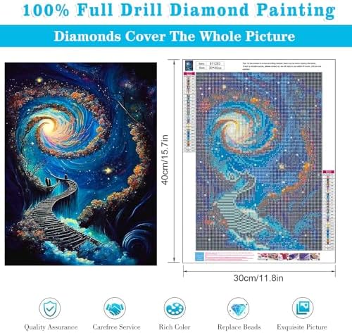Diamond Art Kits for Adults Starry Night Diamond Painting Kit 12x16in
