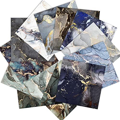 Marbled Scrapbook Paper Pad Color Marble Patterned Paper 6×6,24 Sheets Single-Sided Scrapbooking CardStock Papers Pad for Holiday Cardmaking DIY Origami Journaling.