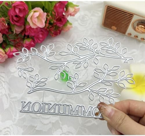 Cutting Dies Metal Stencils Scrapbooking Tools DIY Embossing Template for Paper Card Making Album Arts Crafts Supplies (Branches-15.4x10.3cm)