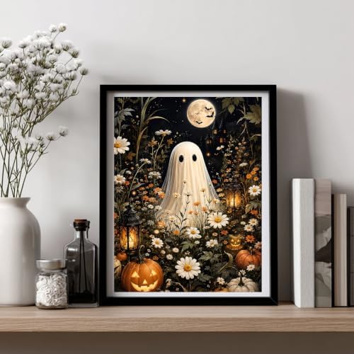 Halloween Diamond Art Kits for Adults, Ghost Diamond Painting, 12x16 Inch