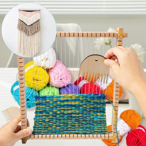 Lemonfilter 10 x 11in Large Coaster Tapestry Weaving Loom Kits for Adult
