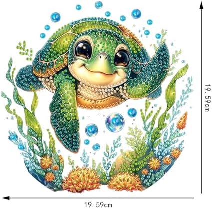 AIBOERL Sea Turtle Diamond Art Kits for Adults, Acrylic Hanging Suncatcher