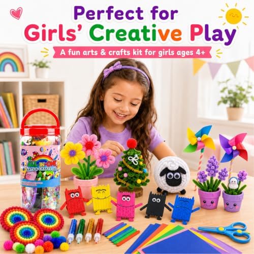 FUNZBO Arts and Crafts Supplies for Kids - Back to School Supplies