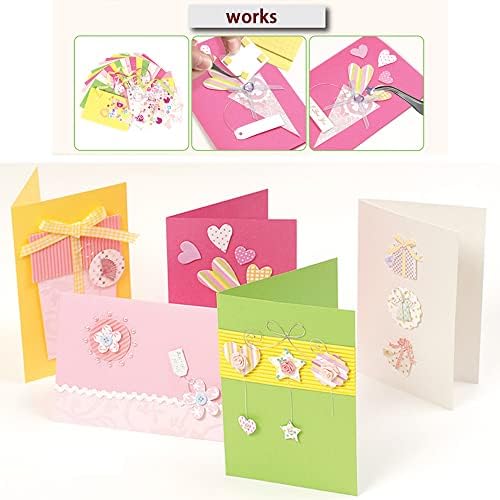 Huralona Greeting Card Making Supplier Envelope Kit Gift Anniversary Craft | Handmade DIY Card Kits 15 Cards 15 Envelopes and Dec Accessories for Birthday Thanksgiving Christmas Wedding Invitation
