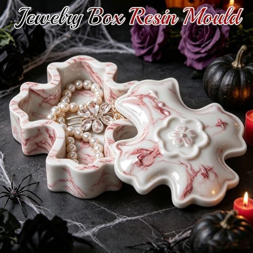 Resin Cross Mold, Halloween Cross Box Mold with Lid