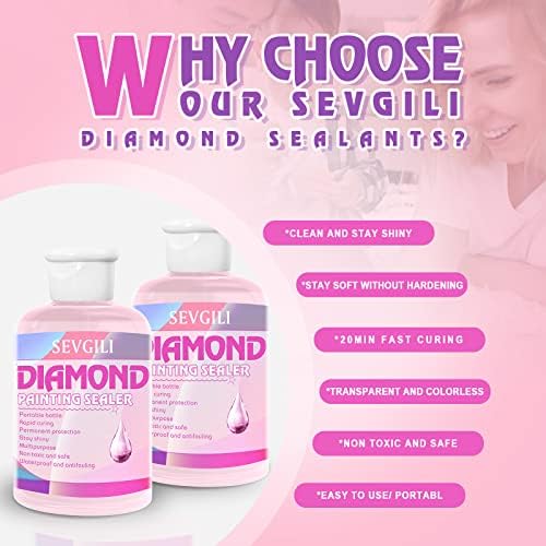 SEVGILI Diamond Painting Sealer Kits 120ML, Diamond Art Sealer (4OZ)
