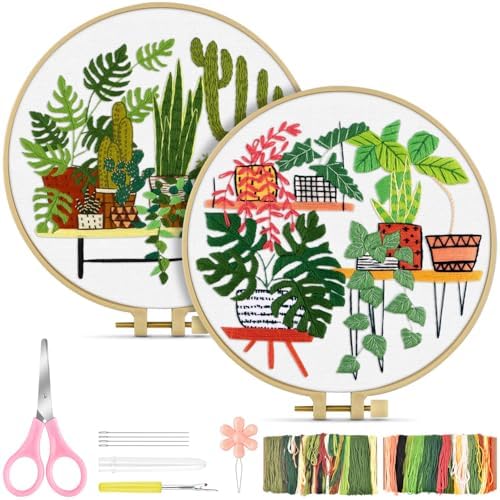 TINDTOP Embroidery Kit for Adult, Embroidery Kit for Beginners