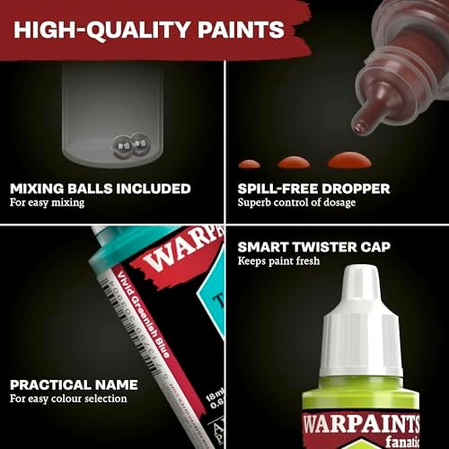 The Army Painter, Warpaints Fanatic Starter Set, 11 x 18 ml