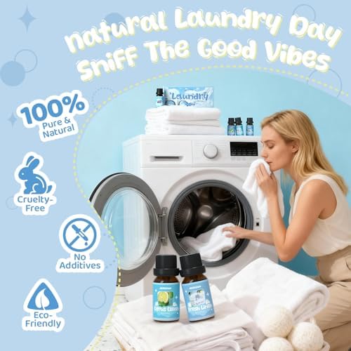 ARVIDSSON Laundry Collection Essential Oil Set, Use with Wool Dryer Balls