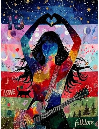 Music Diamond Art Kits for Adults, Diamond Painting Kits for Beginner