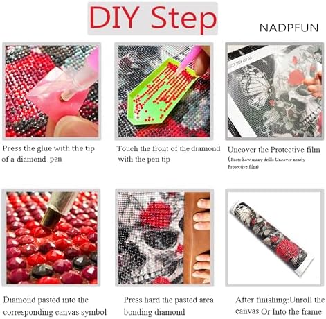 NFDPFUN Flower Diamond Art Kits for Adults,Large Size Diamond Painting kit for Beginner,DIY Handicrafts,Floral Diamond Mosaic Kits,Gem Painting,Diamond Craft Kits for Home wall Decor,31.5x15.7inch