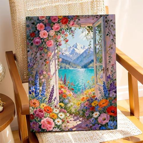 XTCIXAL Paint by Numbers Kit for Adults, Landscape, 16X20 Inch