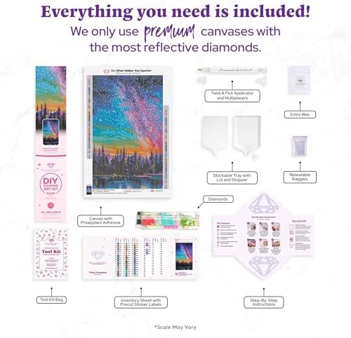 DIAMOND ART CLUB Violet Persuasion Diamond Art Kits for Adults